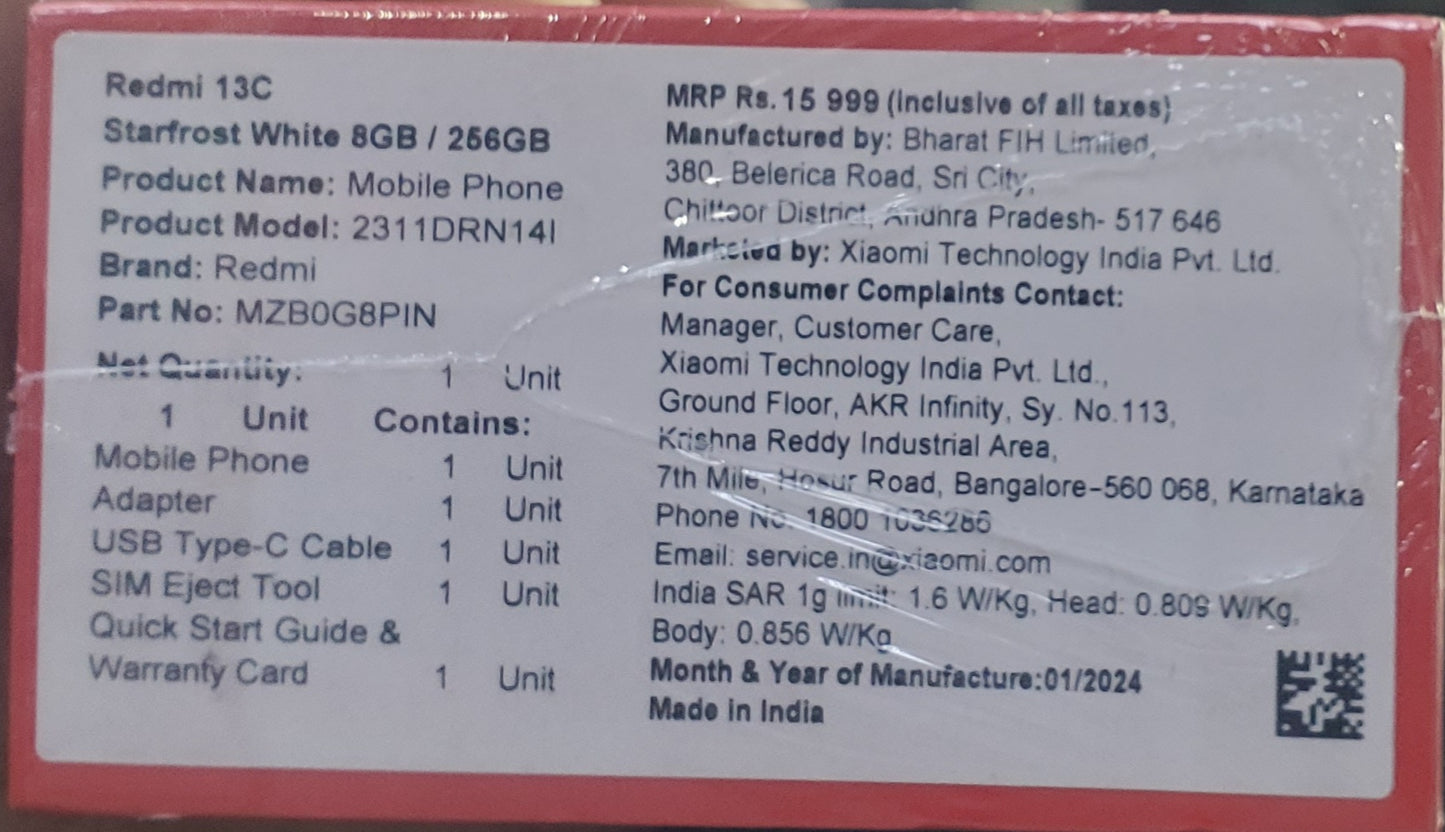 Redmi 13C 16gb ram 256gb